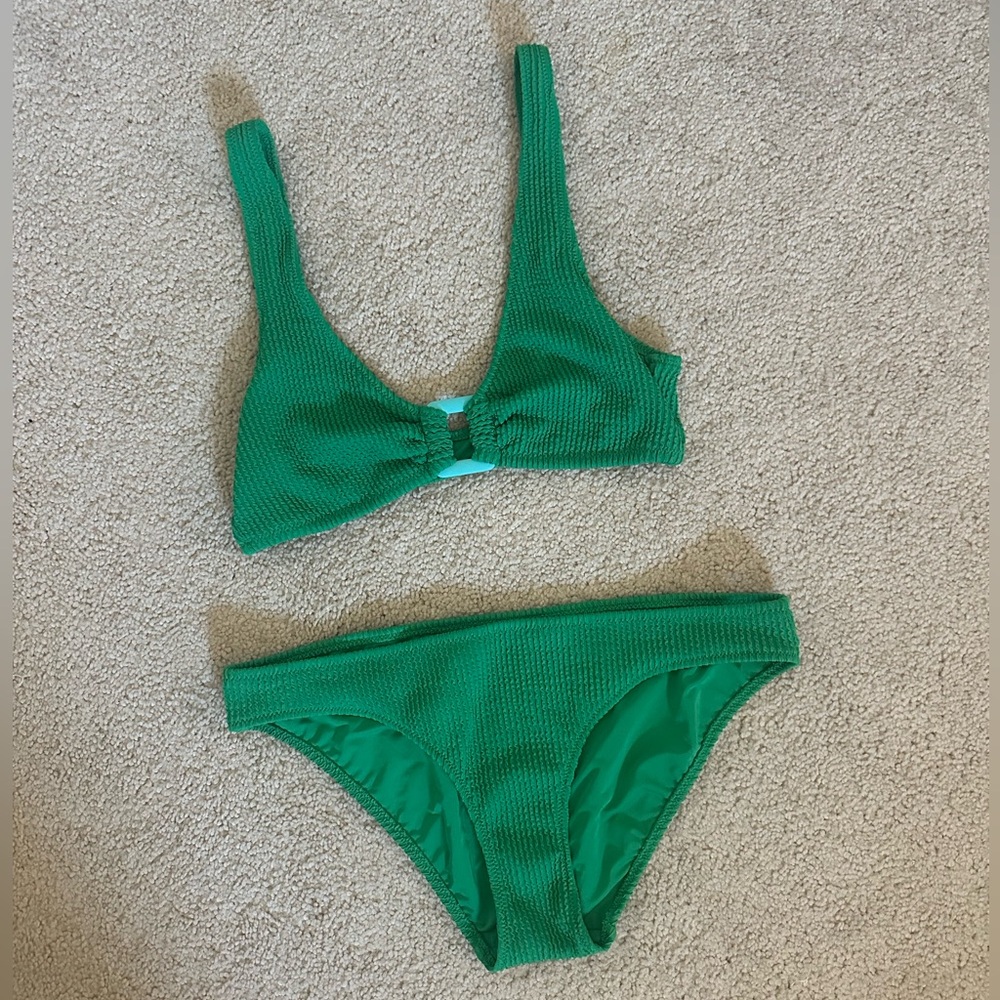 Aerie M Green Stretchy Bikini
